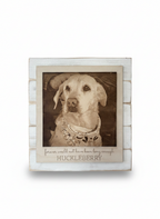Layered Shiplap Backed Engraved Photographs