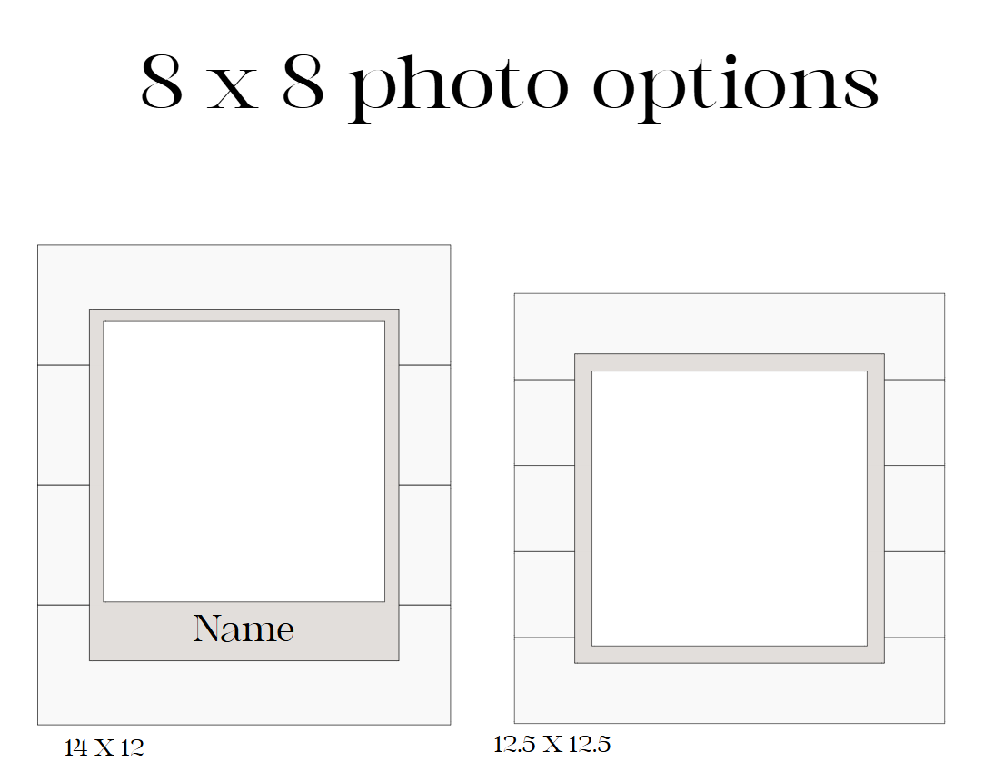 Layered Shiplap Backed Engraved Photographs
