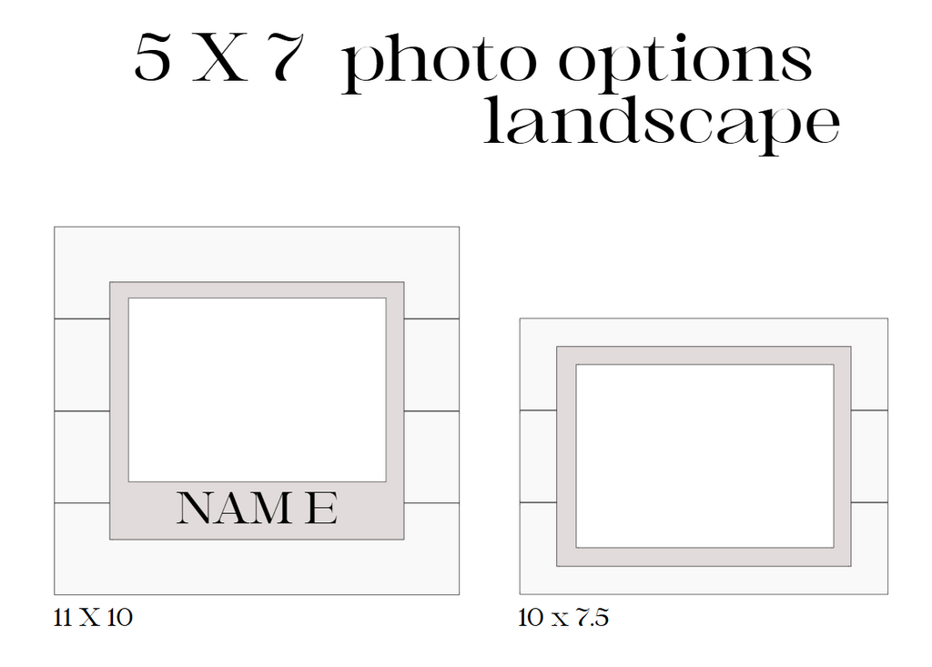 Layered Shiplap Backed Engraved Photographs