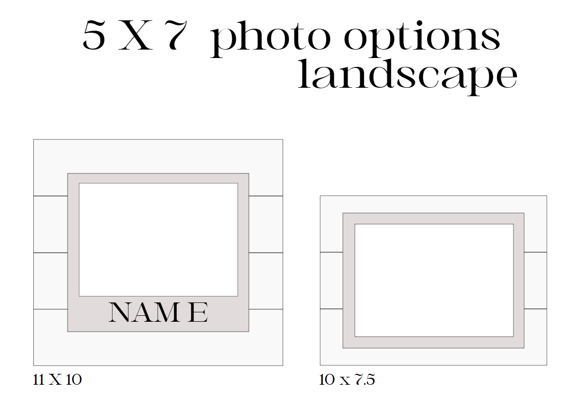 Layered Shiplap Backed Engraved Photographs