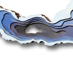 Classic White Delavan Lake Depth Art