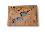 Custom Land & Lake: Layered Wood Maps