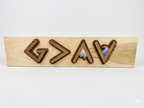 God is Greater Than the Highs and Lows 3D Wood Sign