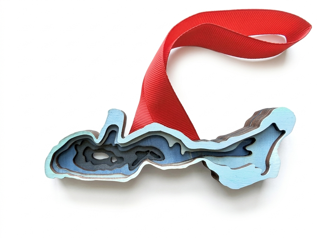 Lake Geneva Depth ornaments