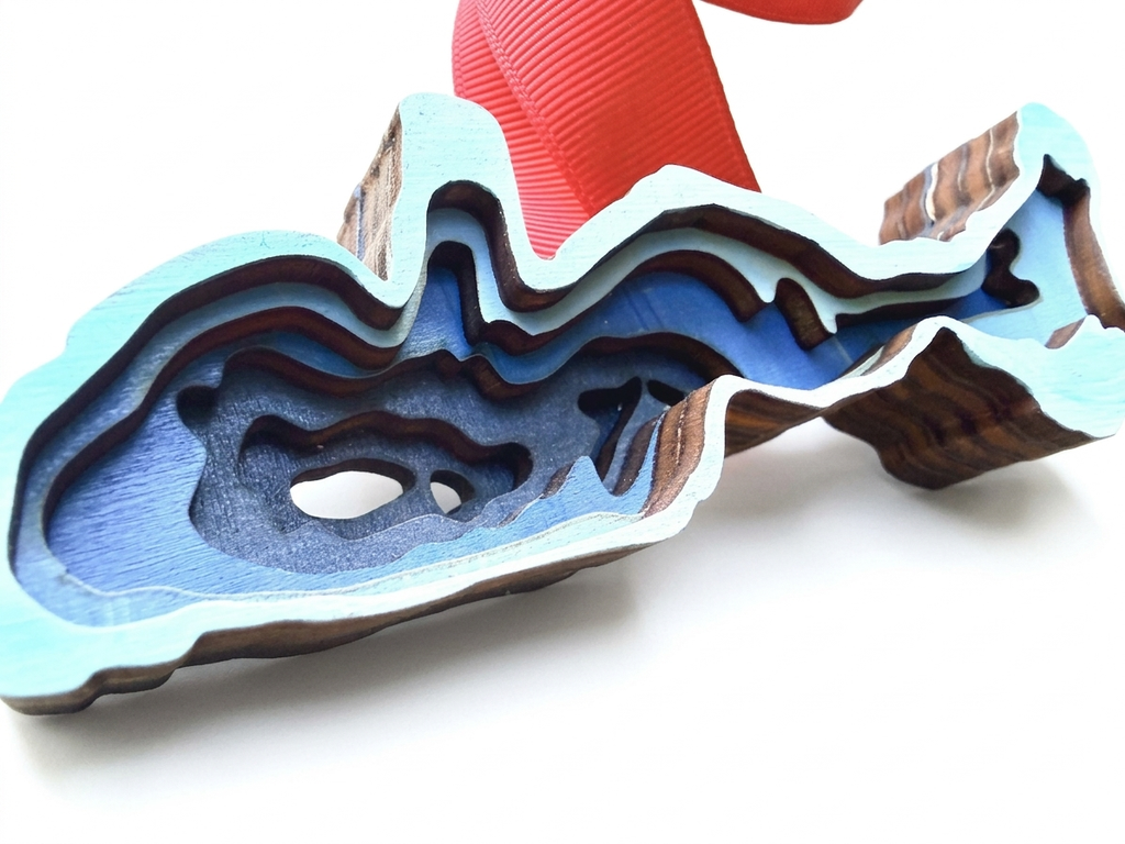 Lake Geneva Depth ornaments