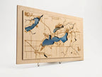 Local Favorites Layered 3 Lake Map