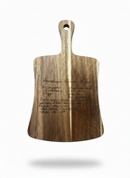 Handwritten Legacy: Custom Engraved Family Recipe Cutting Boards