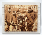 Layered Shiplap Backed Engraved Photographs