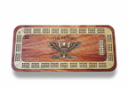 Deluxe Two Tone Personalized Cribbage Board