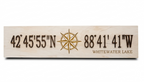 Custom Latitude & Longitude Wood SIgn